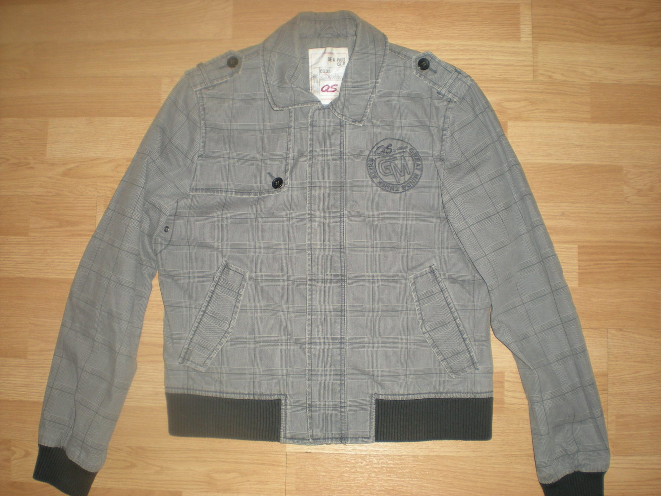 karierte Herren Jacke Blouson von s.Oliver in Gr. S M 48