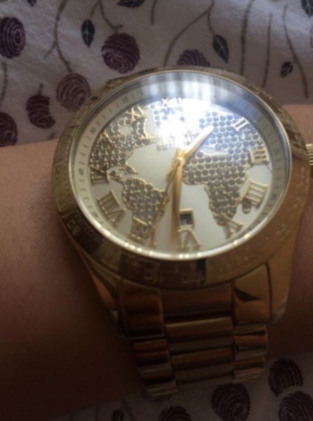 michael kors mk 5959 layton gold blogger 
