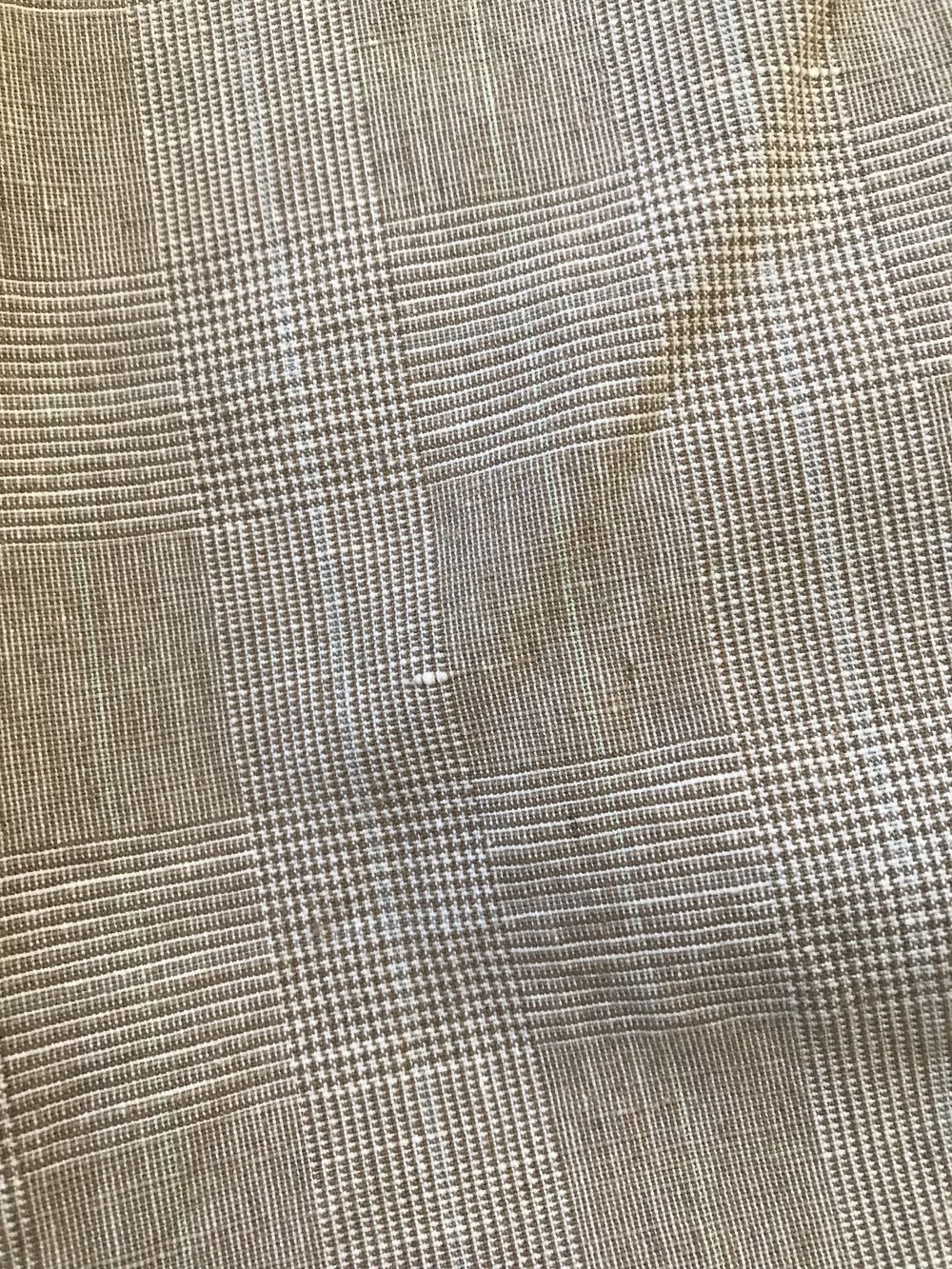 Beige Hose Shorts kurz kariert von H&M, Größe 34