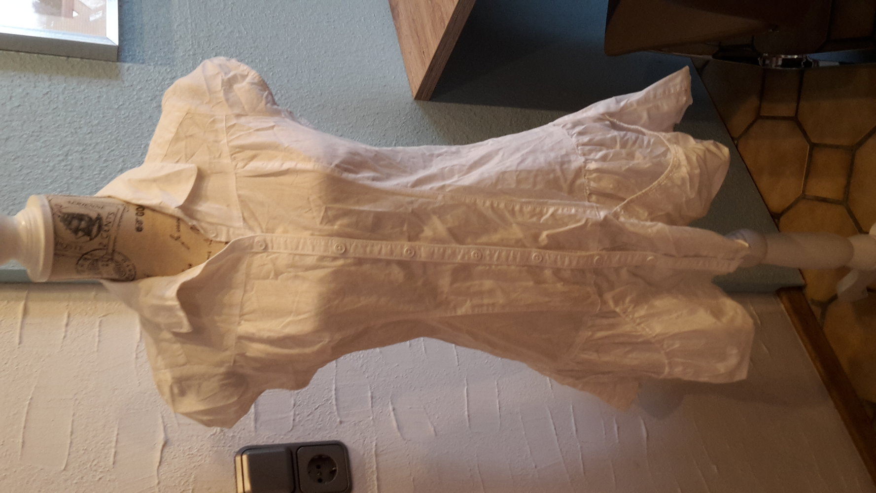 Bluse / Blusenkleid weiß Gr.36