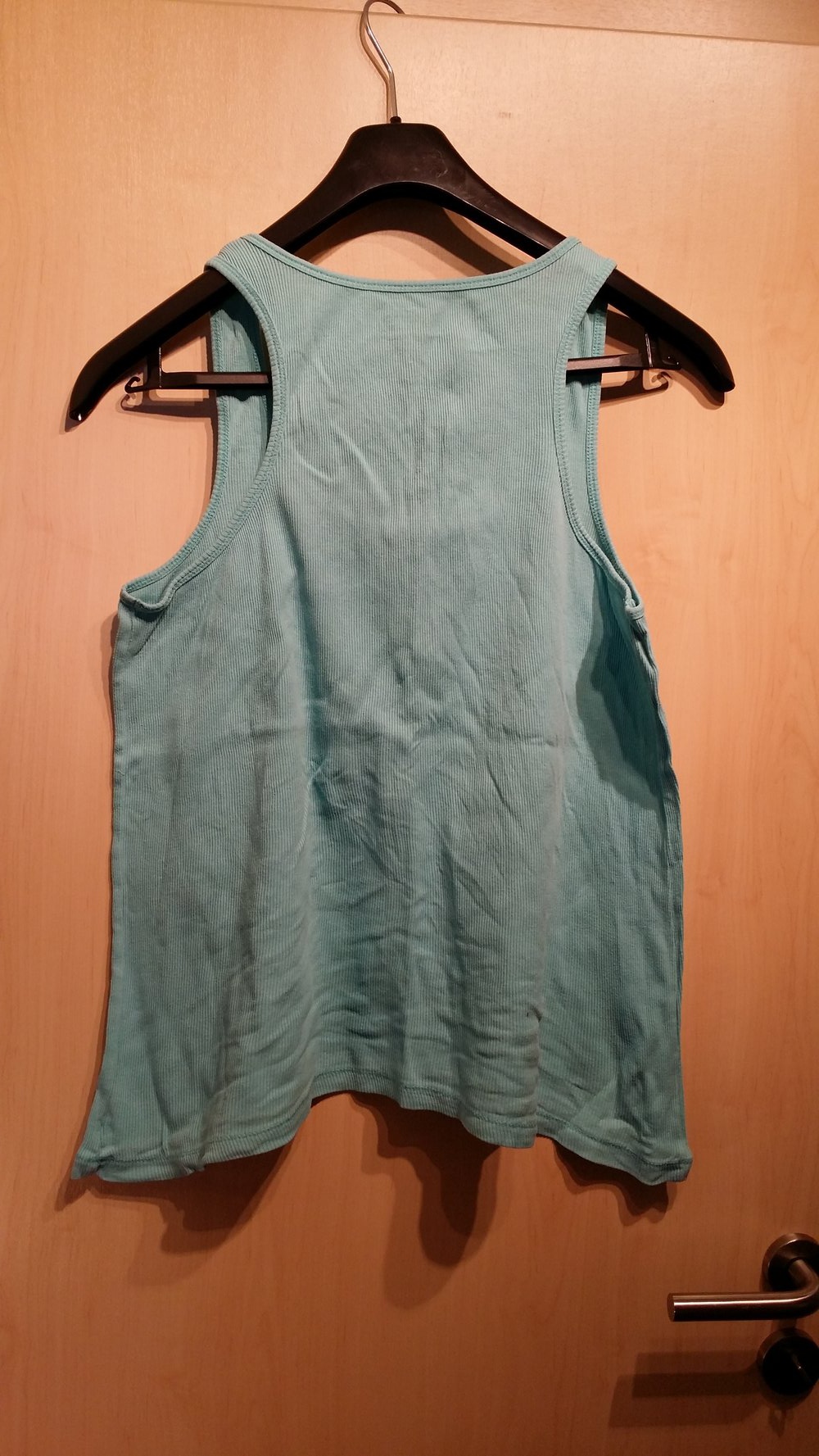 FeinrippTop schulterfrei- Damen XXL hellblau