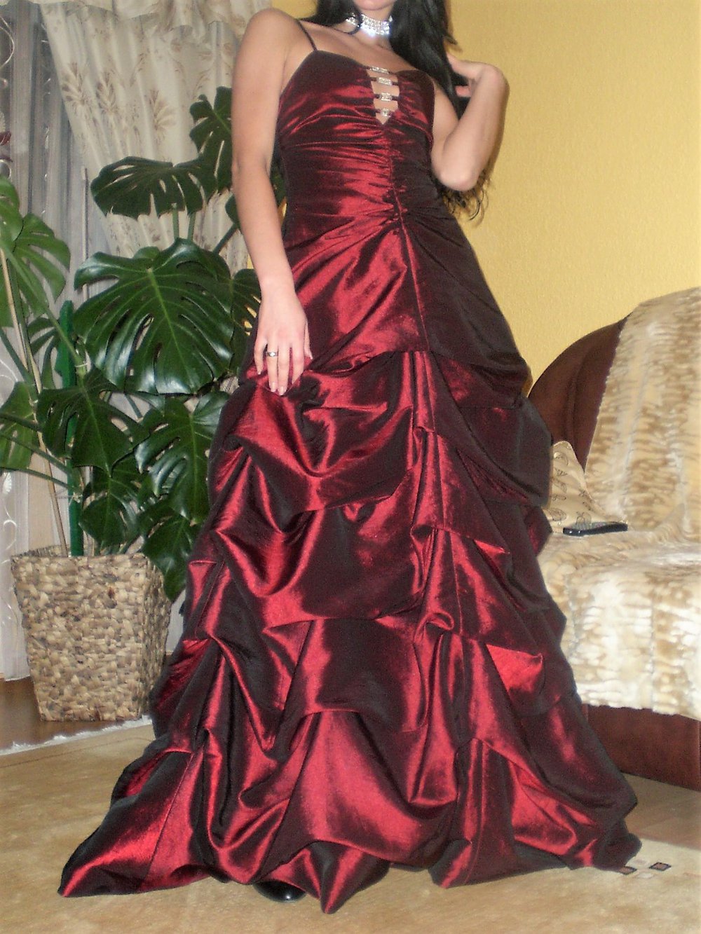 Abiballkleid NEU! Bodenlang, mit Träger Gr. 36-38 ROT