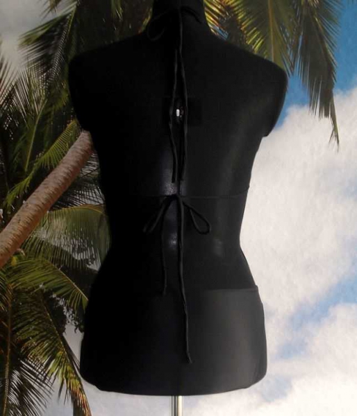 Yannick Bikini * Triangel-Oberteil (Gr. 38) + simpler Bikini-Slip (Gr. 36) * schwarz