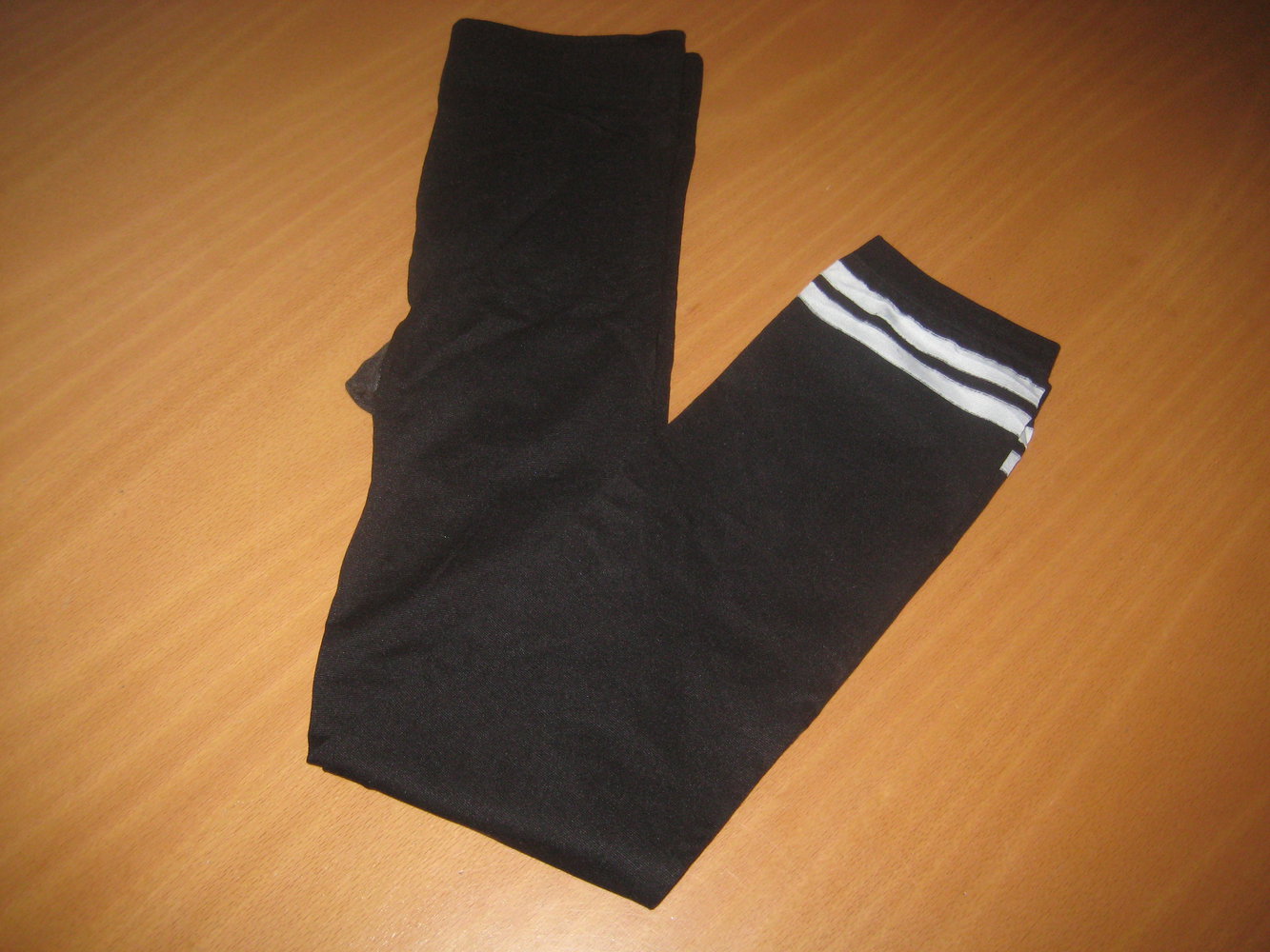 3/4 lange Leggings mit kontrastfarbenen Abschluß, #140/146