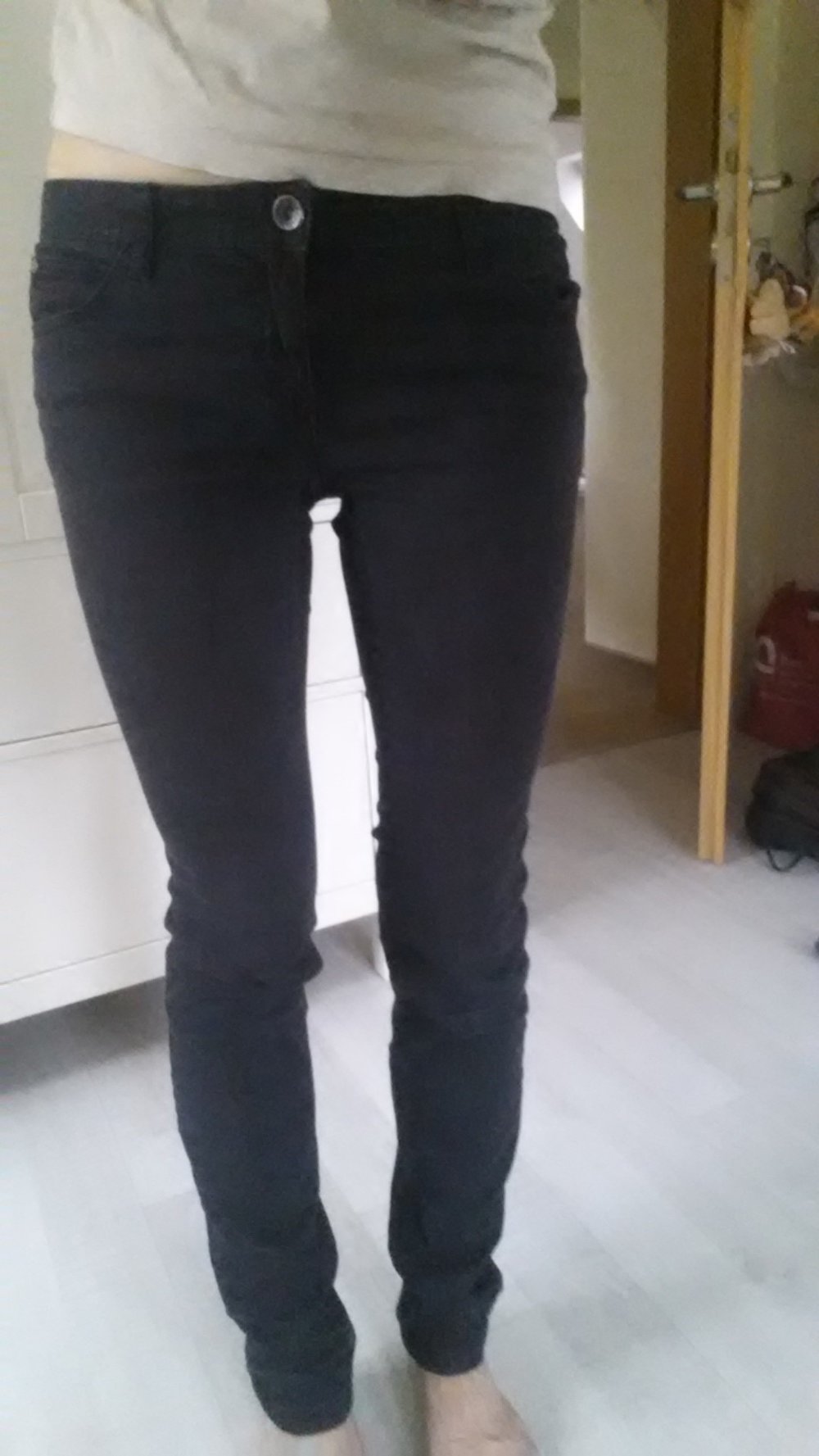 Schwarze Jeans Denim