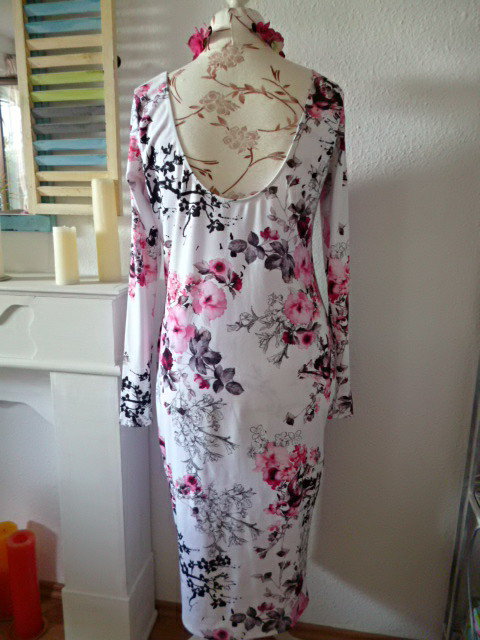 TopShop Rosenblüten Vogel Maxikleid 40/42