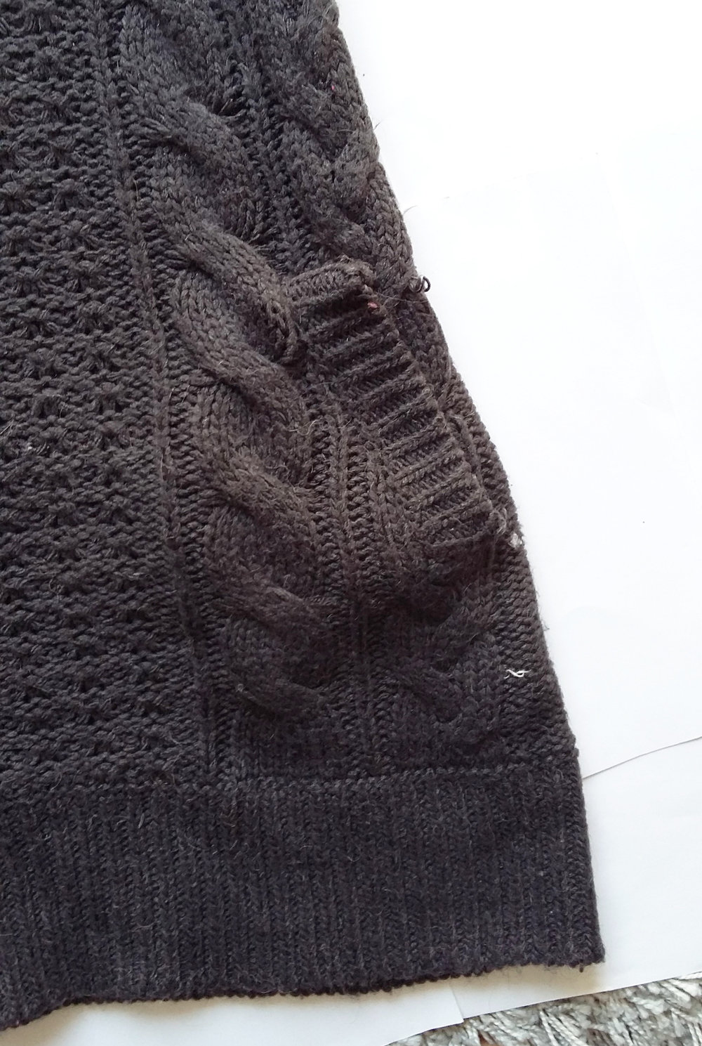 Langer Rollkragenpullover Gr. S dunkelbraun von Orsay / Strickpullover