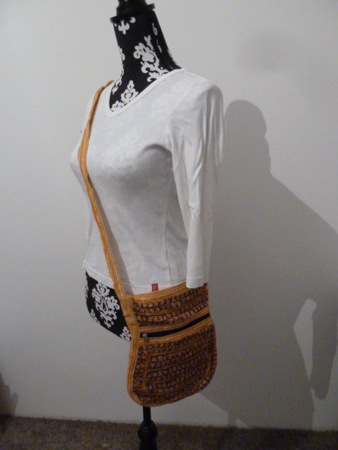 Tasche / Hippie Boho Indien / gelb