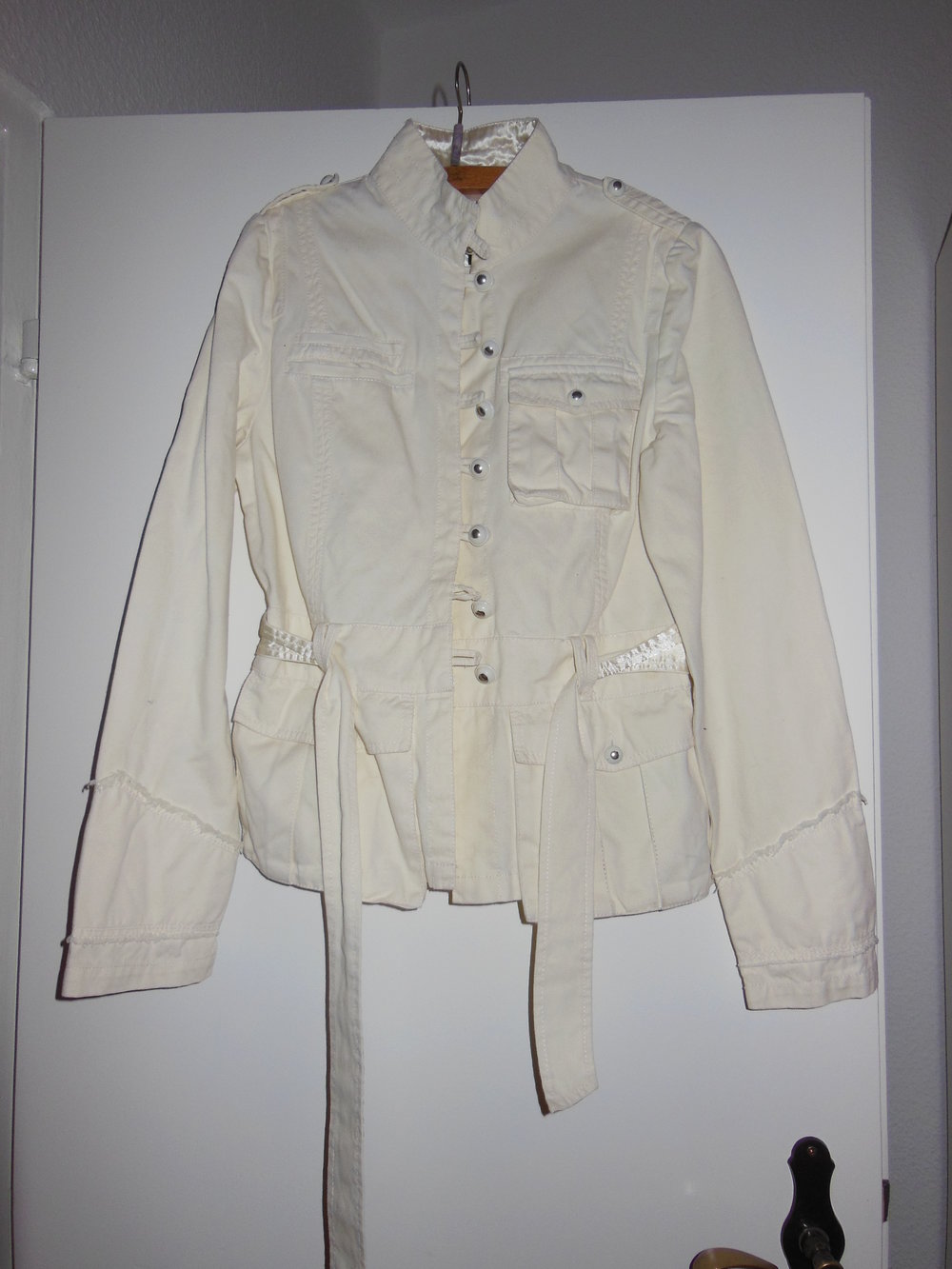 Weiße Sommer Jacke Größe M / S