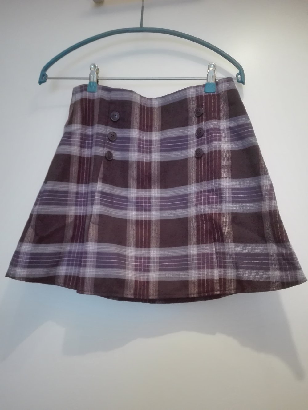 karierter kurzer Rock