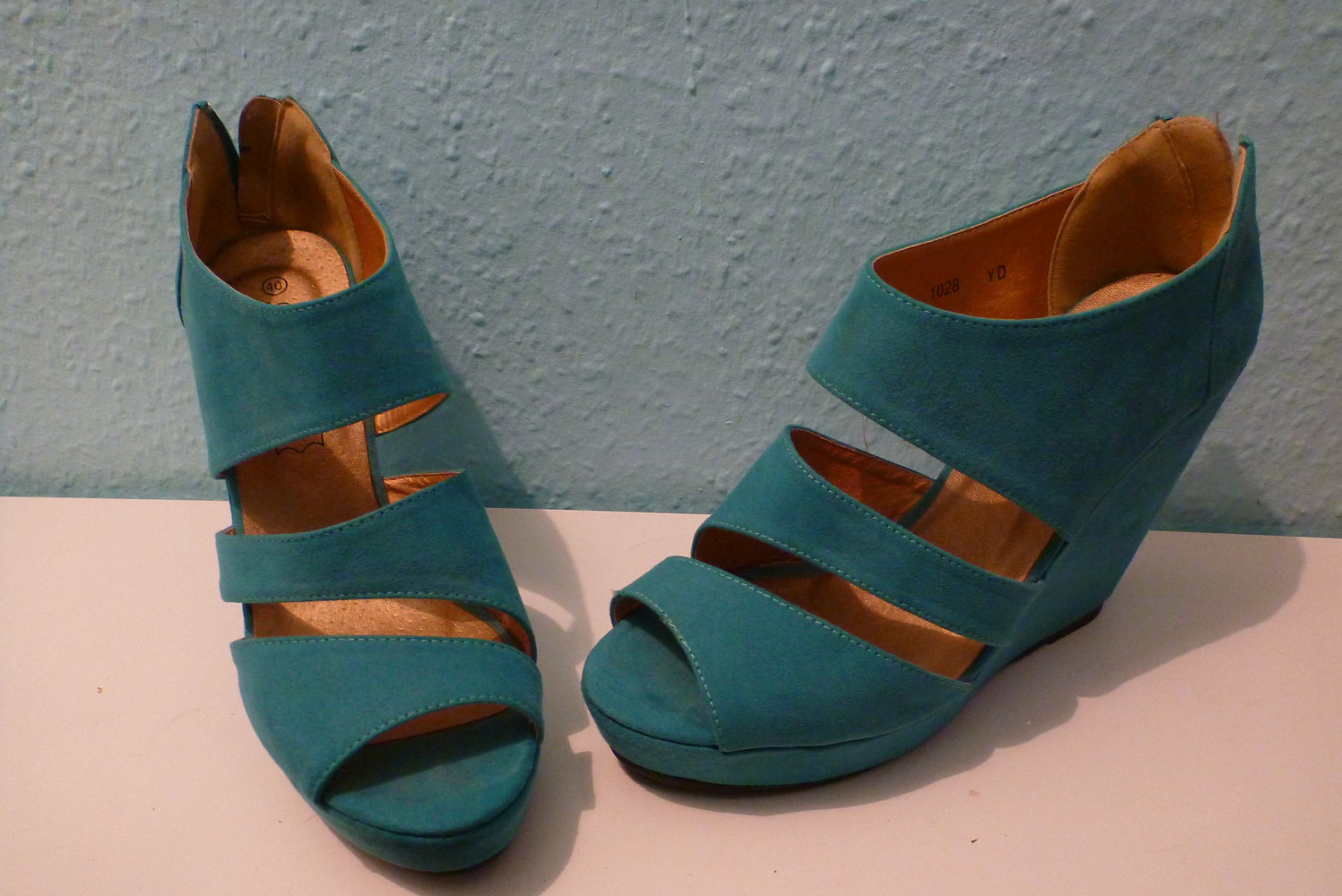 Wedges türkis, Gr. 40, ungetragen