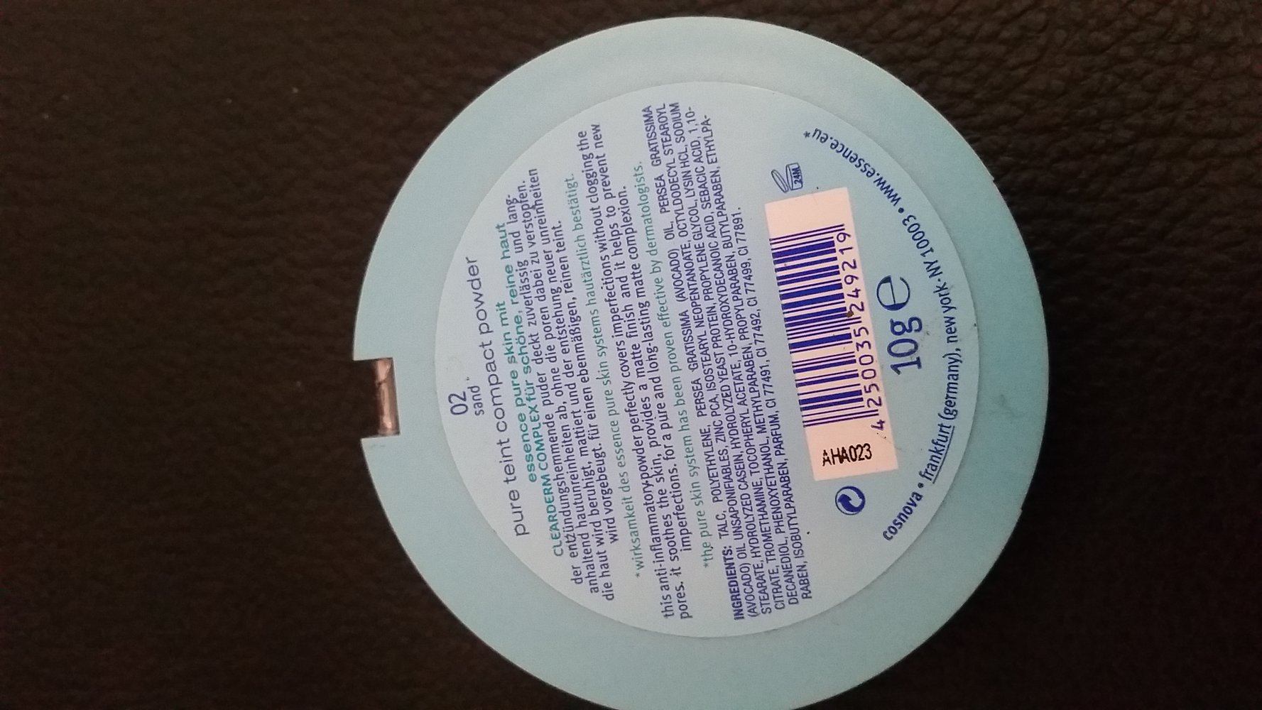 Puder PureSkin Essence sandfarbig antibakteriell