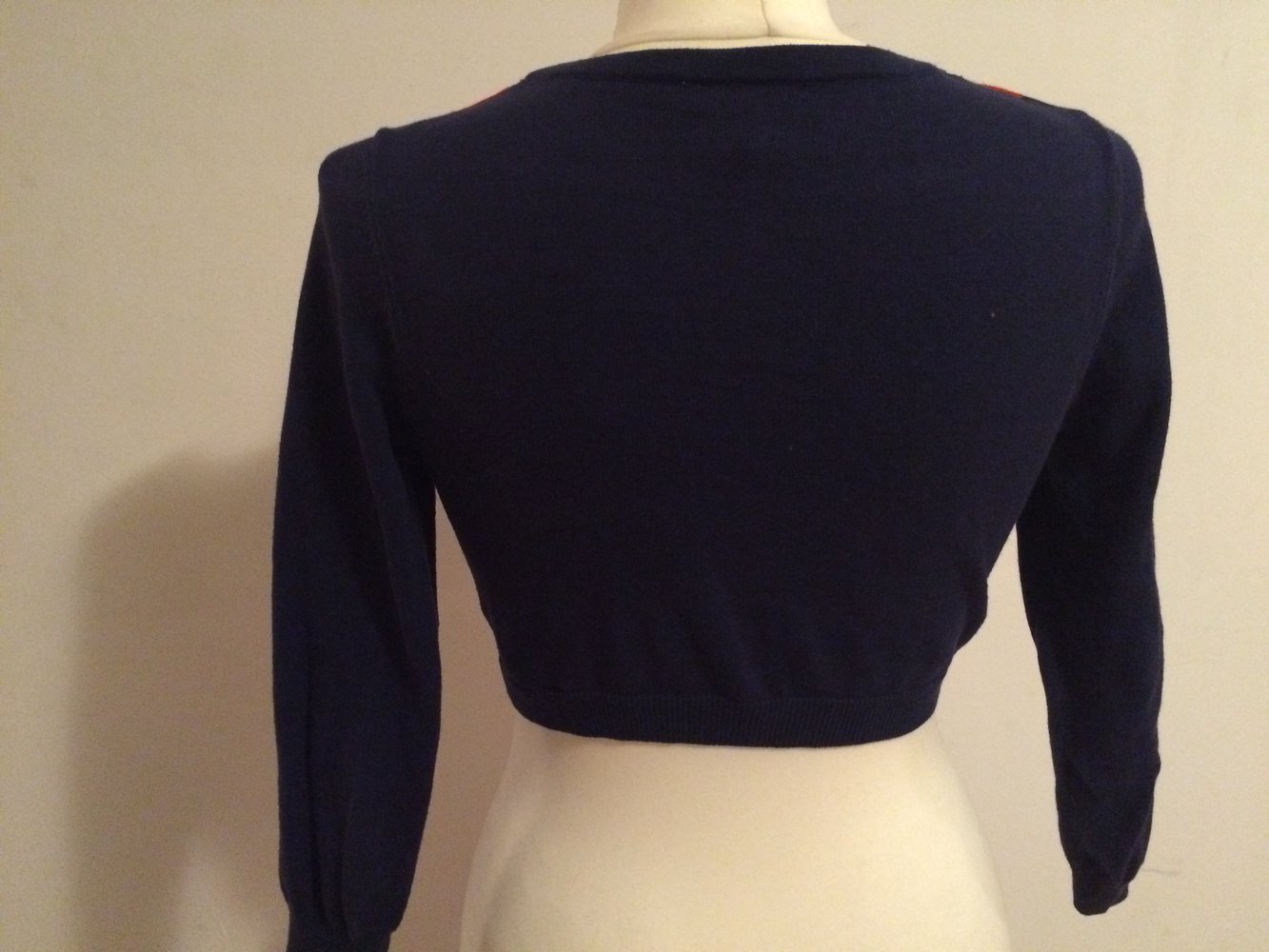 Bolero British kariert rot blau langärmlig