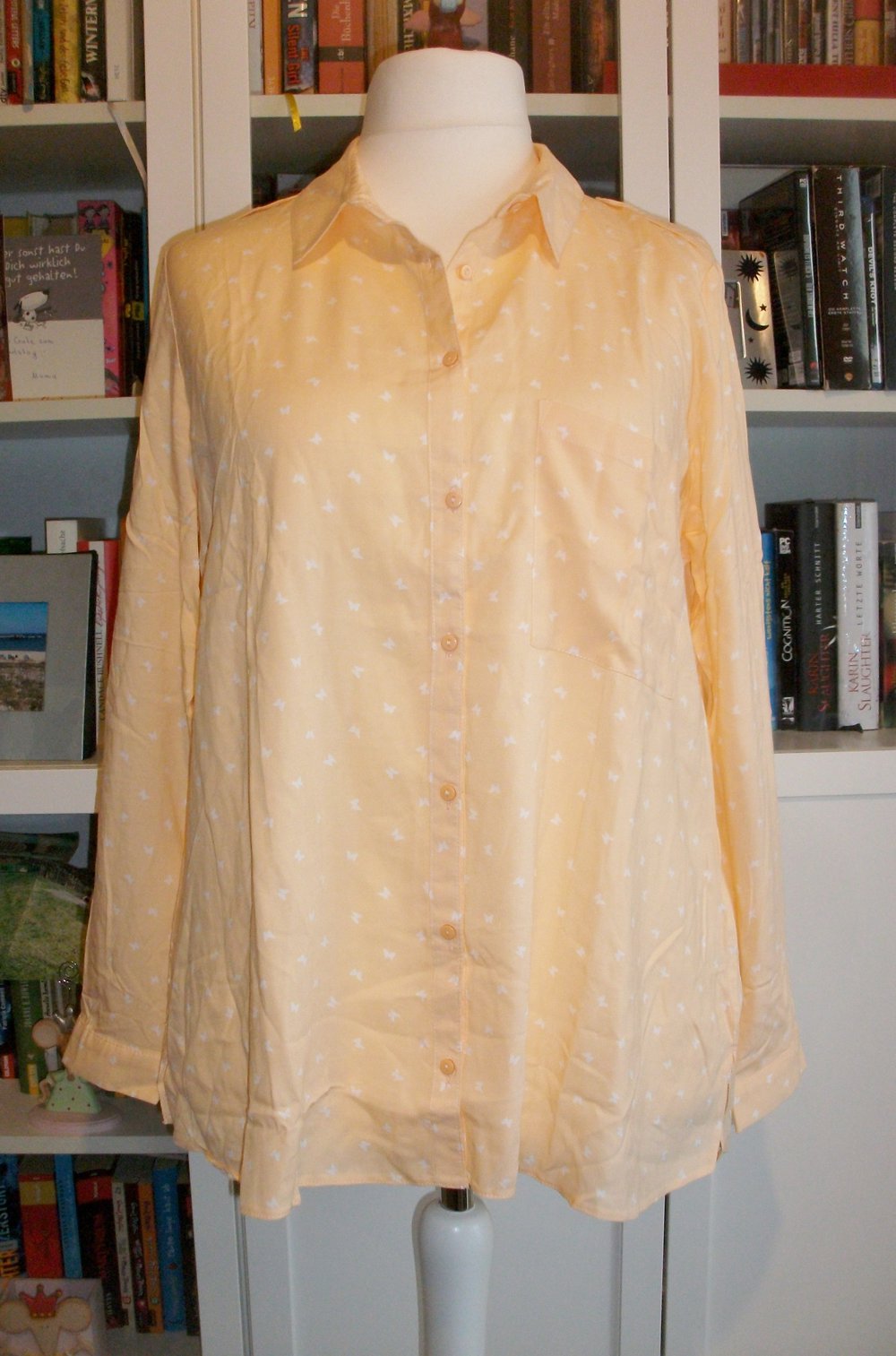 Sweete Bluse in apricot von C&A Clockhouse, Gr. 50, unbenutzt, wie neu!