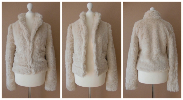 NEU Traumhafte helle Felljacke / Gr. 34
