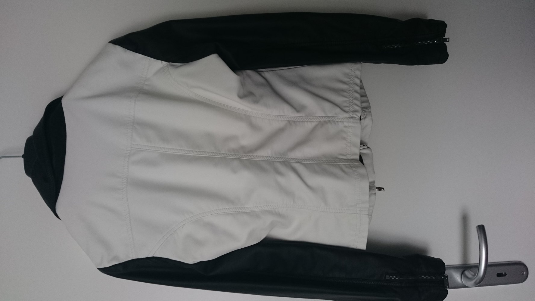 Lederjacke imitat, s/w, Ann Christine, Größe 36