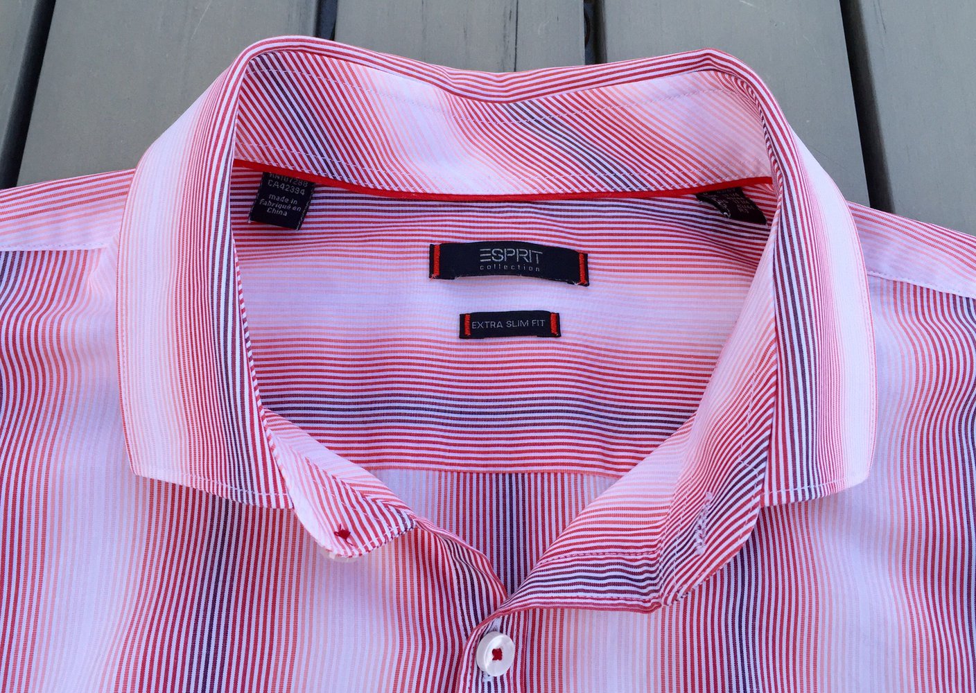 ESPRIT Hemd OBERHEMD gestreift Gr. 43/44 (L/XL)