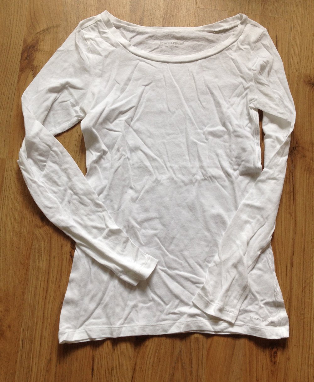 Weißes Langarmshirt von Marc O'Polo 