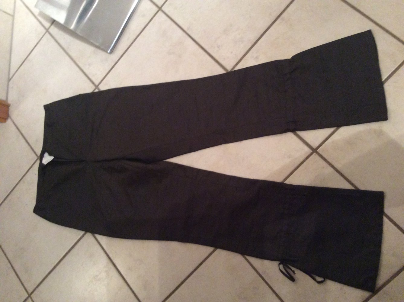 Hache Damen 100% Seide Hose Größe 36