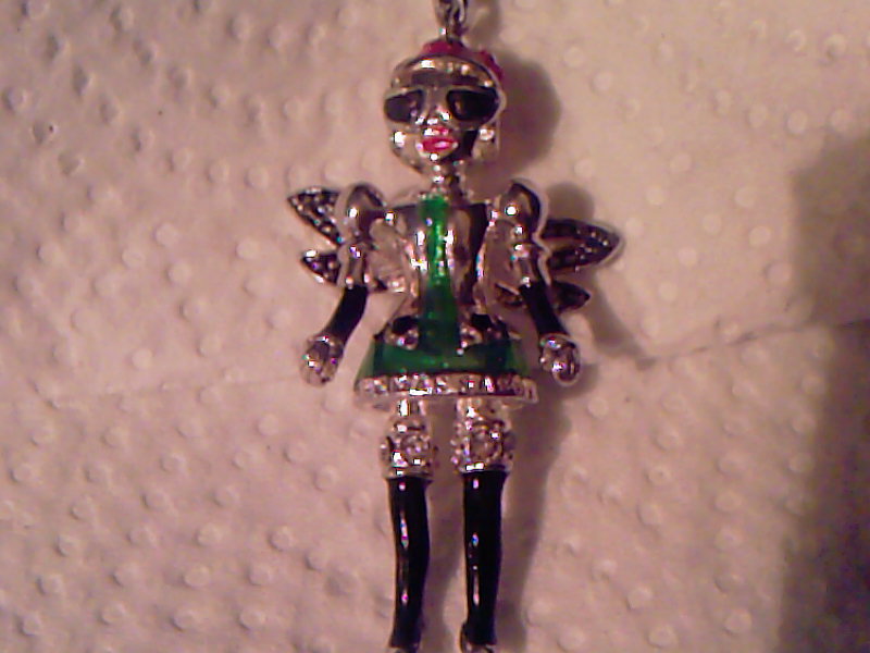 Charm Anhänger Doll Puppe Flügel