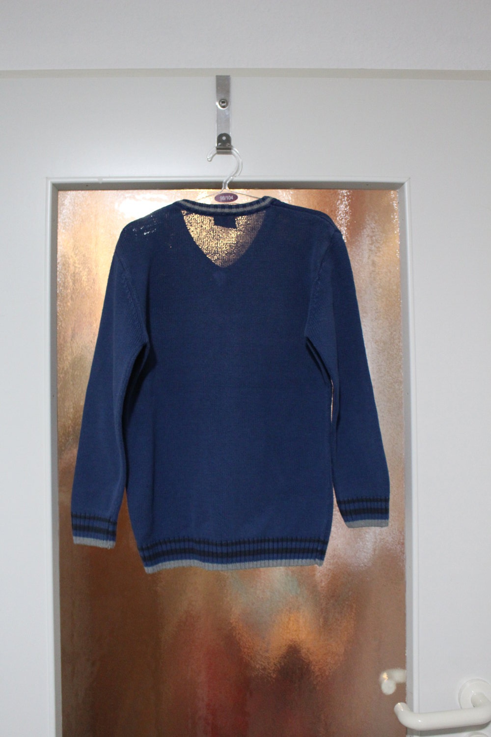 112. Pullover, blau, Gr. 122-128