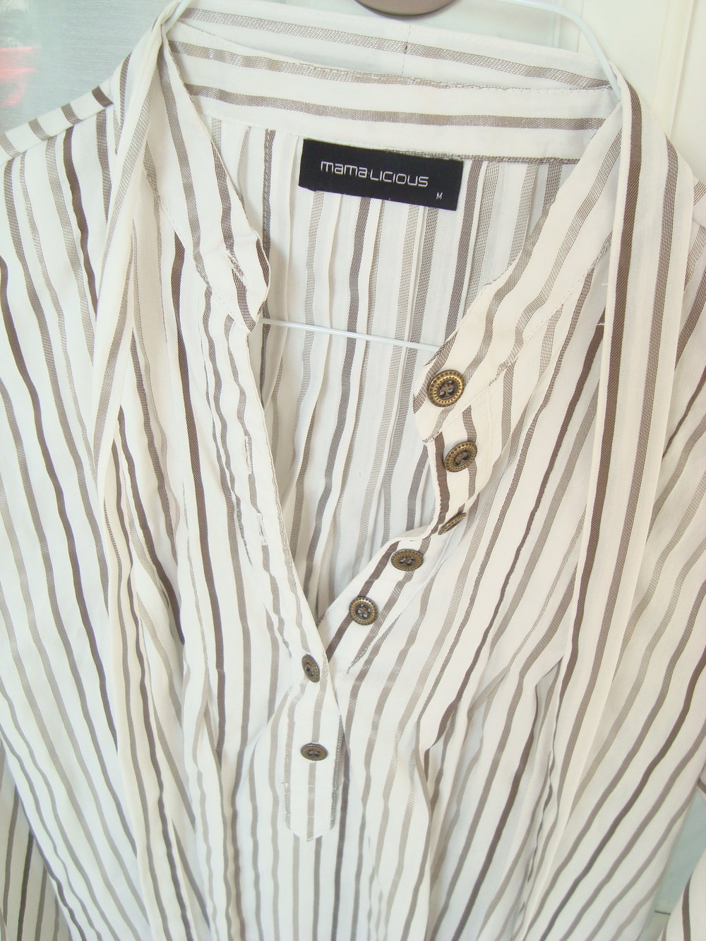 gestreifte Umstandsbluse Gr. M von Mamalicious