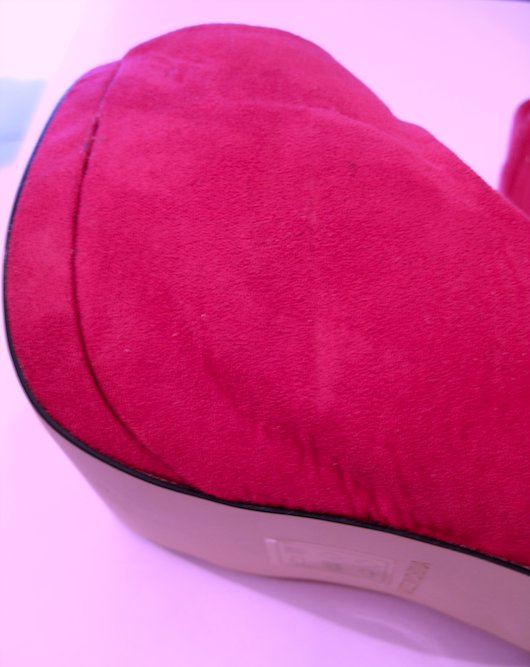 Sexy Plateau Peeptoe Pumps Highheels Gr. 41 (UK 8) pink neu