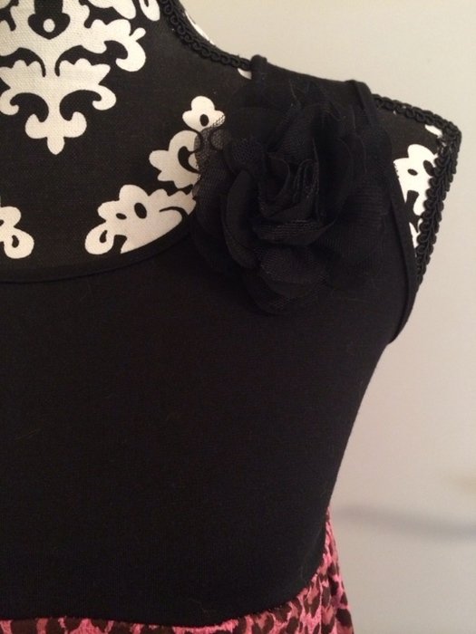 Ballonkleid Sommerkleid Leopard pink rosa