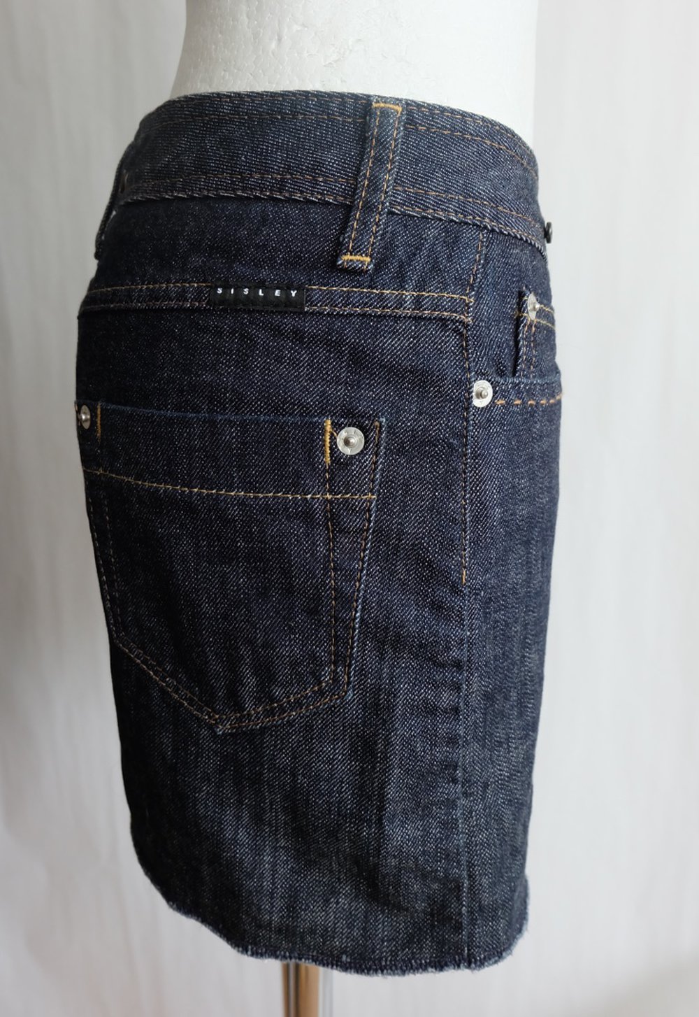 Sisley Jeansrock Dunkelblau, Mini Rock 