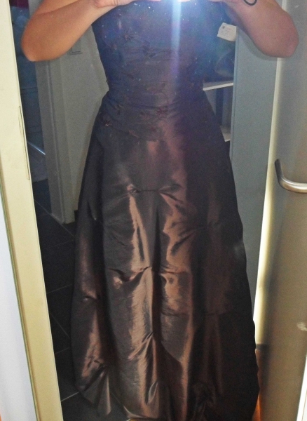 Braunes Ballkleid Abendkleid
