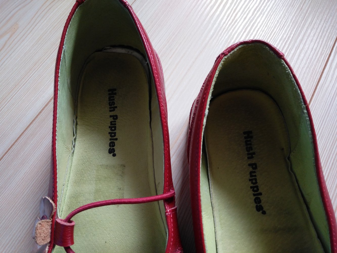 Schuhe von Hush Puppies,  rote Ballerinas, Größe 39