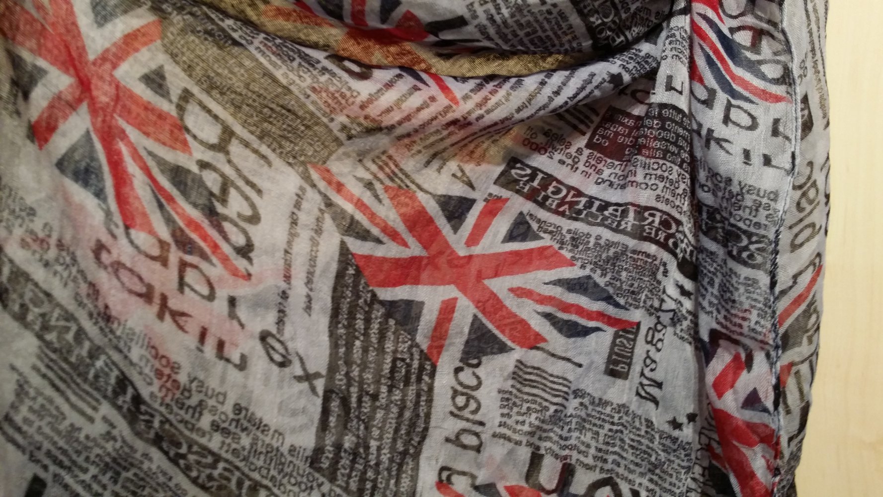 Schaltuch gebraucht - Britische Flaggen