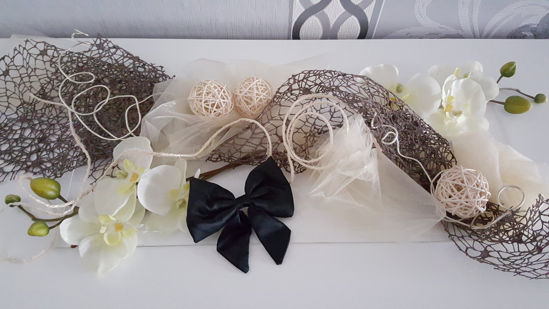 Lolita Cosplay Accessoire Schleife schwarz Haarschmuck 