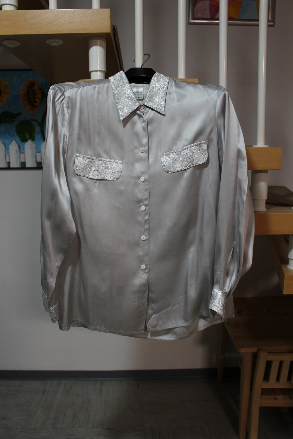 334. Seidenbluse von Heine, Gr. 38-40