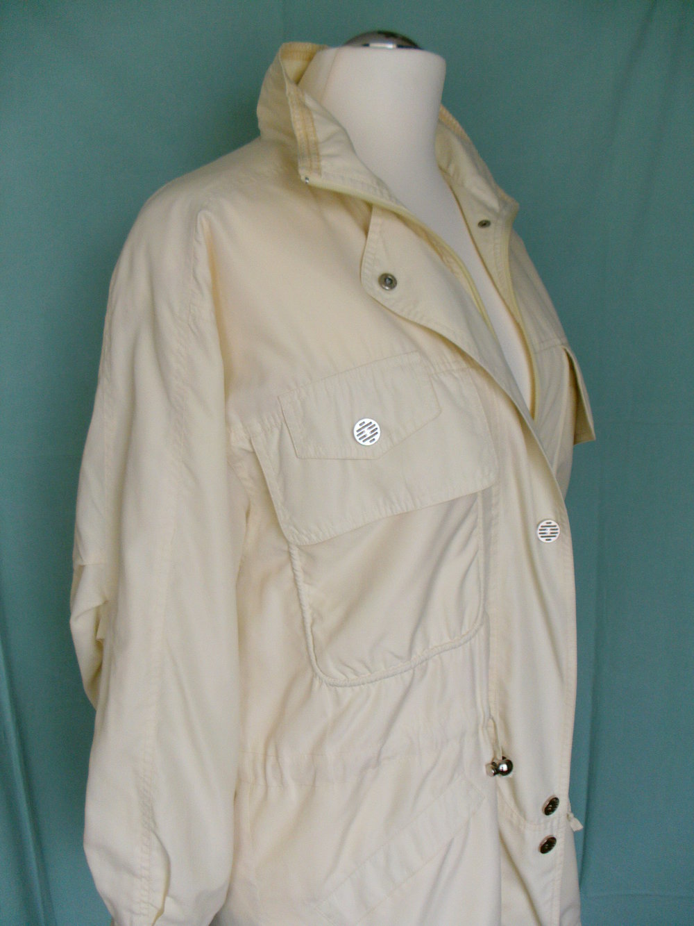 Übergangsjacke / Parka in vanillegelb