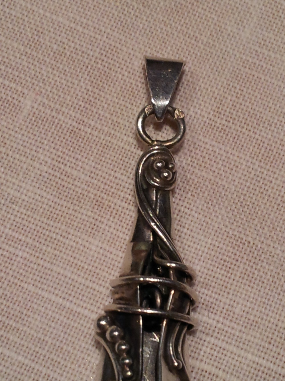 Anhänger, Silber, Türkis, Altsilber, vintage, boho, hippie,