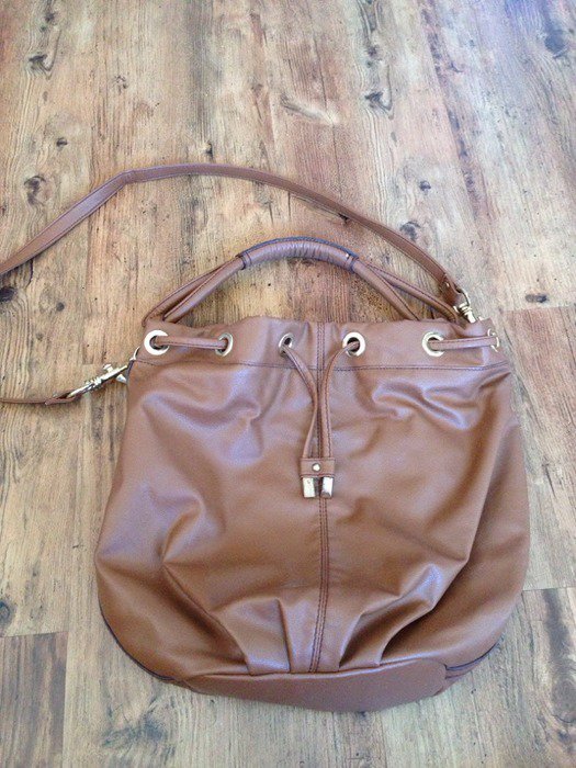 braune, große Tasche von H&M, Seesacktasche, Handtasche