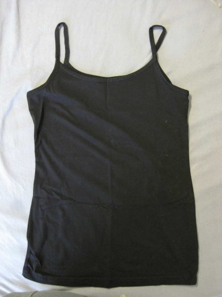 spaghetti-shirt, schwarz