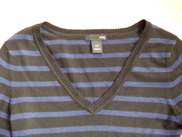 Gestreifter Feinstrickpulli von H&M