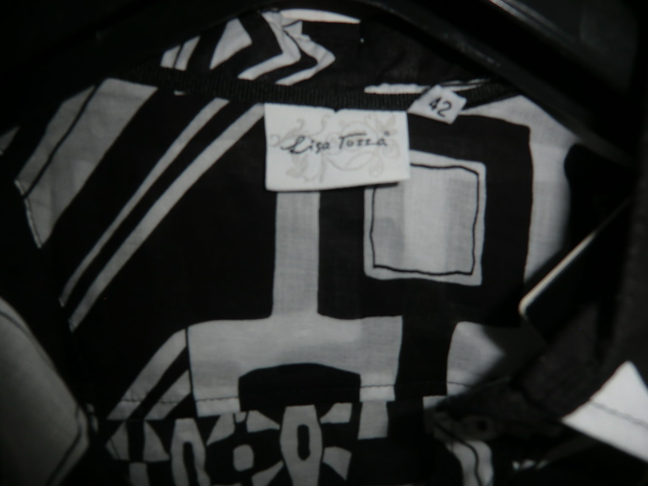 Bluse Gr.42 Neu schwarz weiß M 