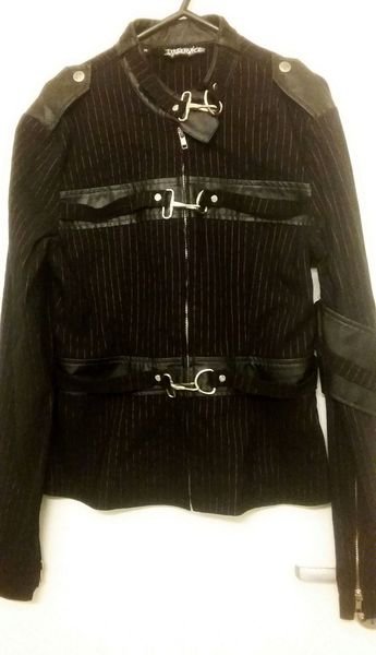 Lip Service Gangsta Pranksta Bondage Jacket *Gothic* *Pinstripes*