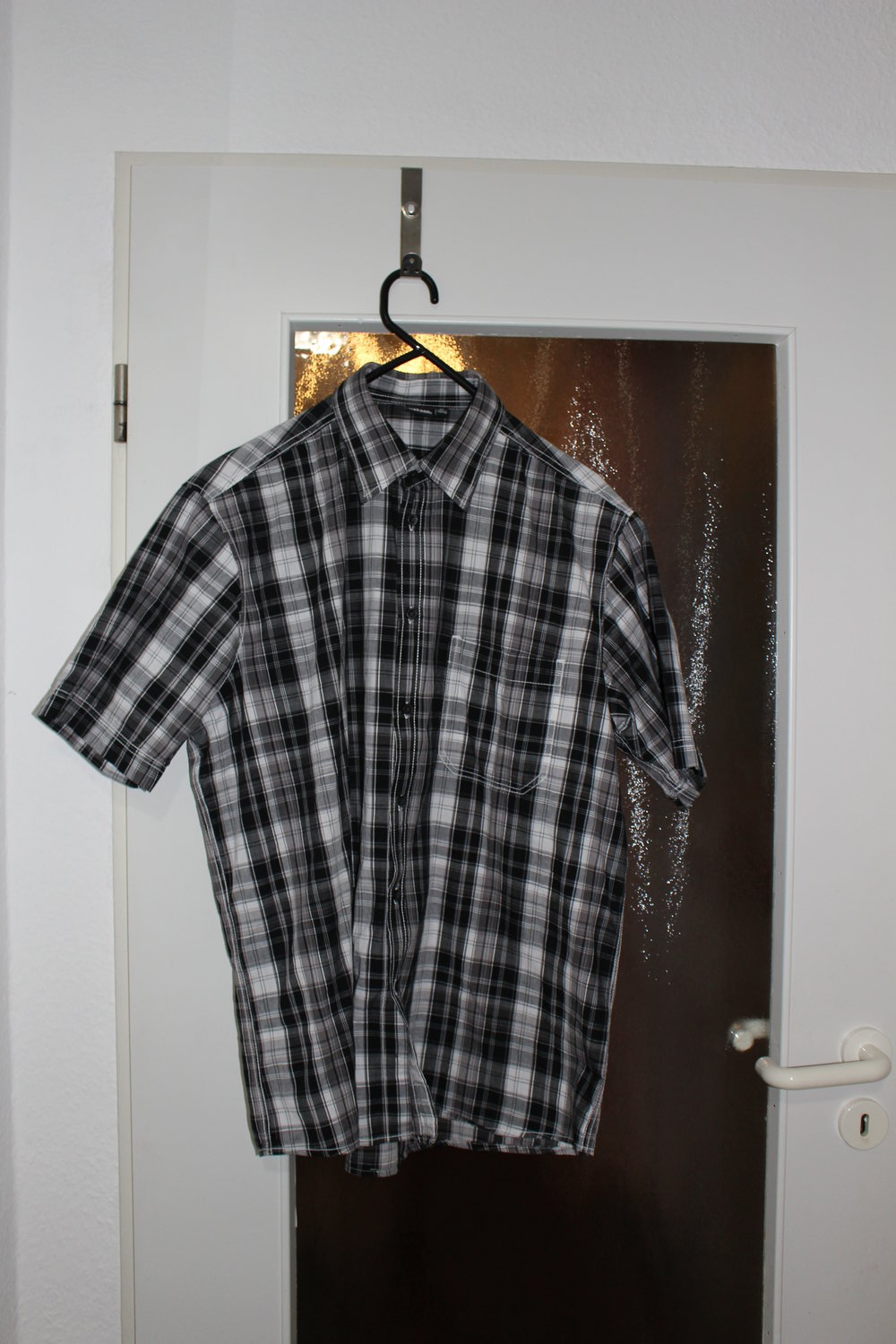 67. NEUES Kariertes Hemd kurzärmelig, Gr. 48/50 M