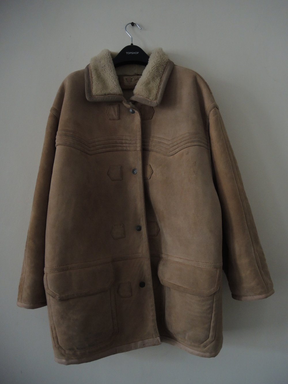 True Vintage Gucci Lammfell Jacke Mantel Ethno made in Italy
