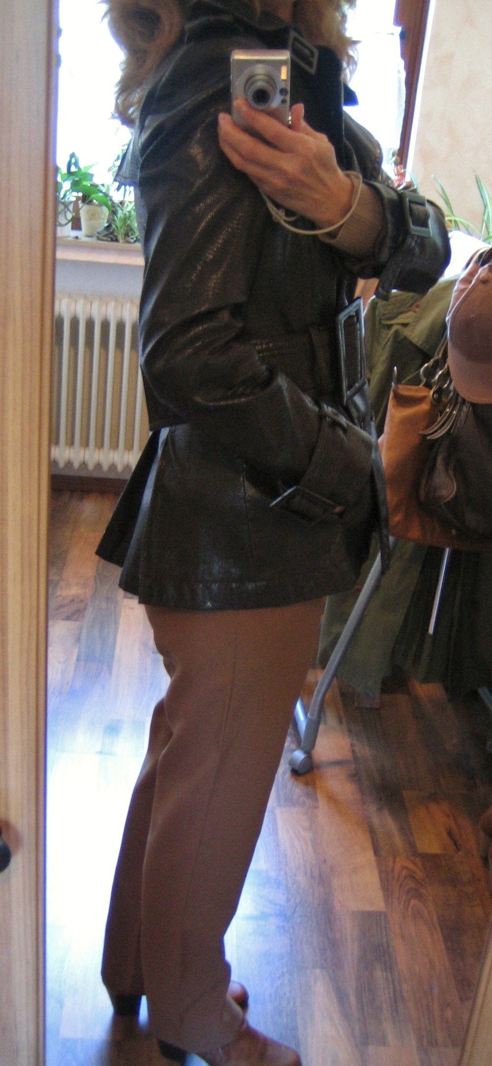 Lederjacke Schlangenlederimitat Zara