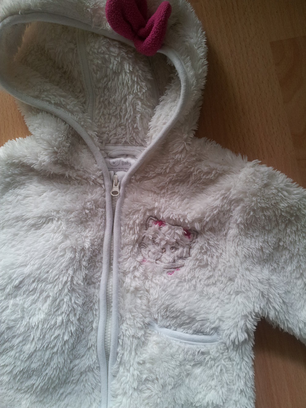 Plüsch Jacken Teddy Katze Zwillinge Gr. 80 2x 