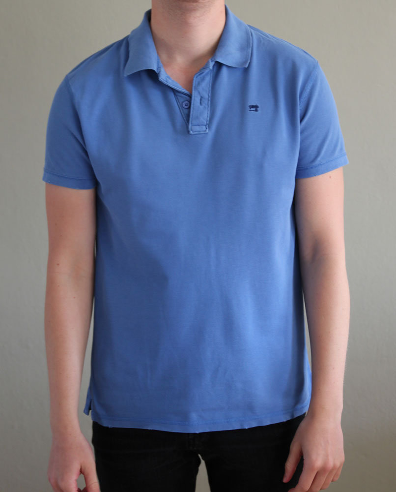 Scotch & Soda Herren Poloshirt Polo Shirt blau Gr. L