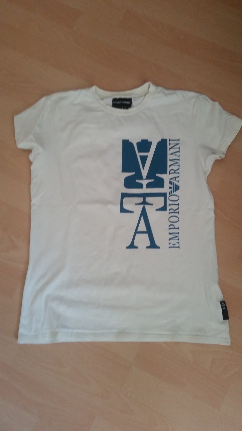 weiß beiges Armani T-Shirt 