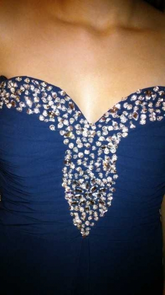 Bodenlanges Abendkleid Corsage, NEU