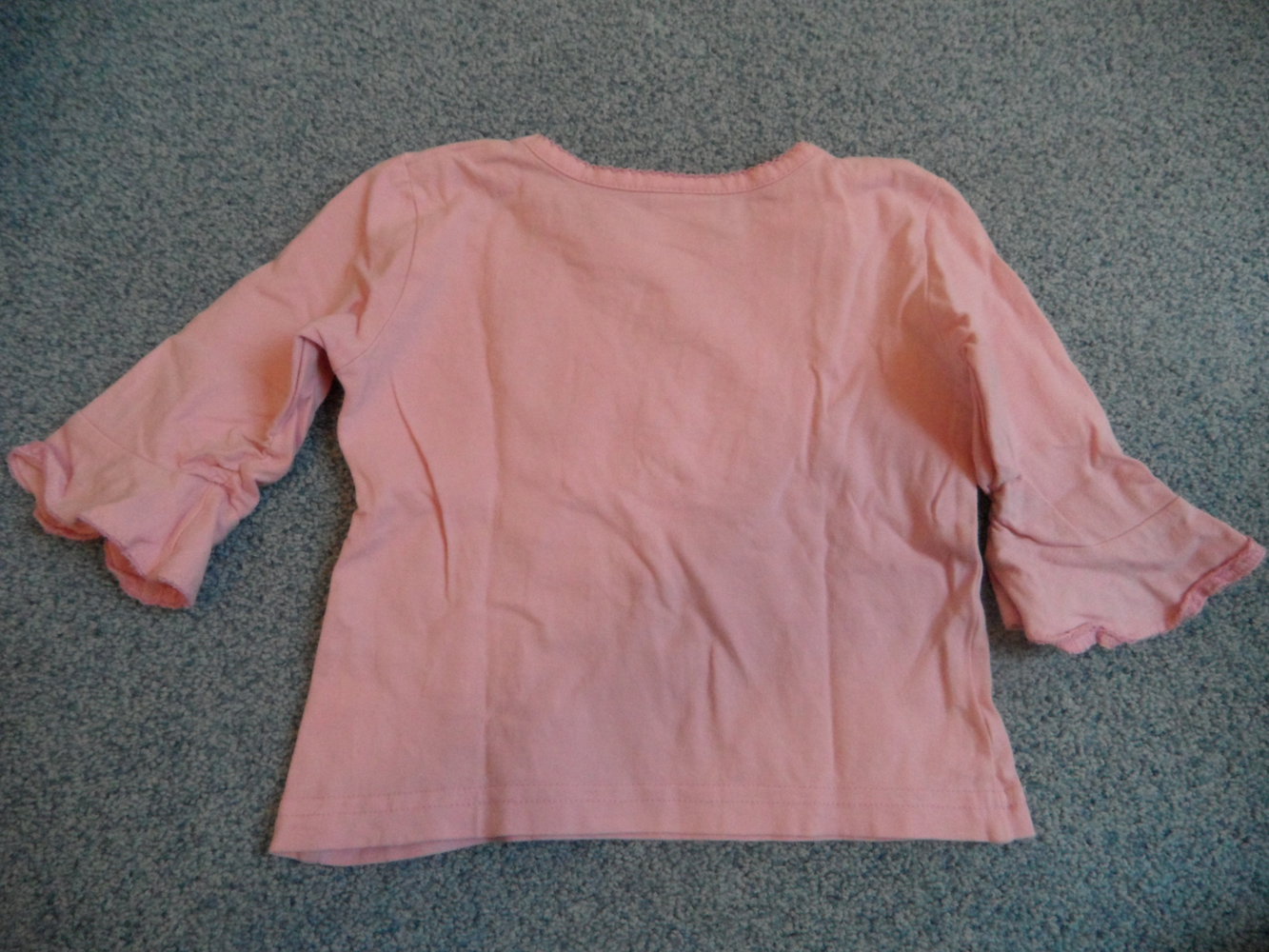 Whoopi schönstes Shirt Oberteil mit Schmetterling 3/4 Ärmel Rüschen