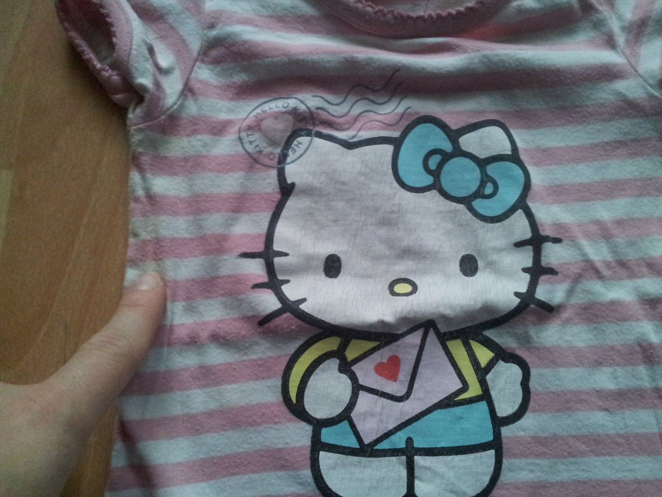 Shirt Hello Kitty rosa Streifen Gr. 86 